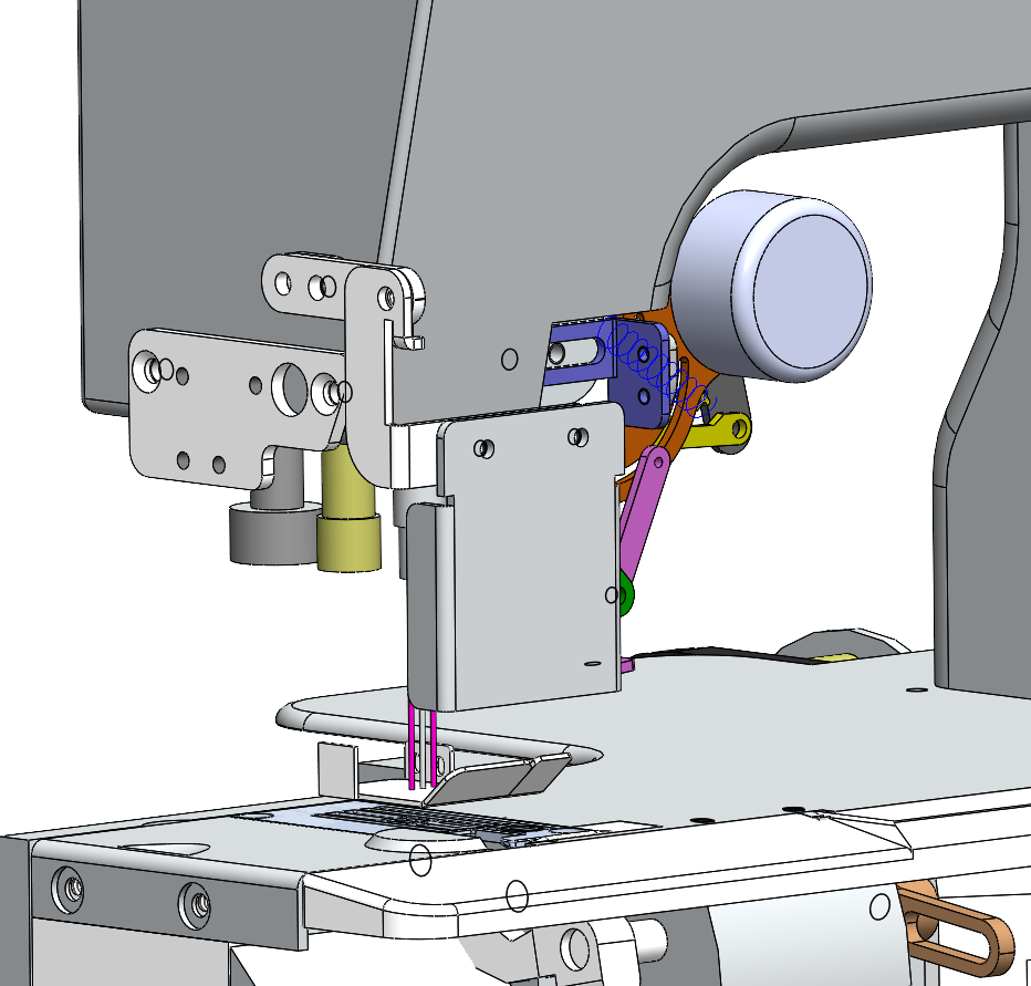 缝纫机SW三维模型