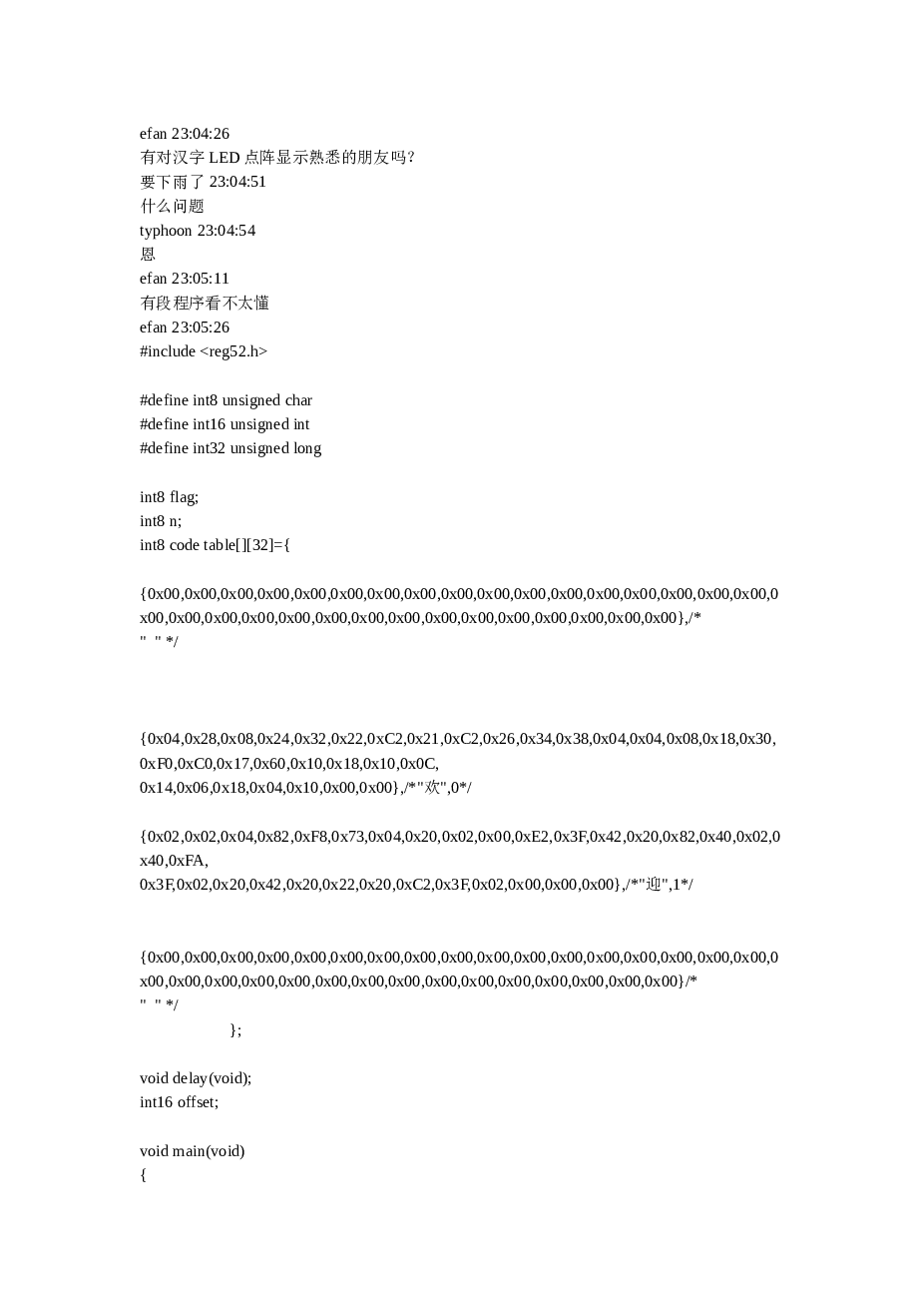 16×16点阵(滚动显示)PROTEUS仿真资料