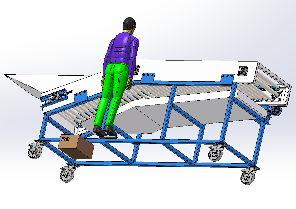 砂糖橘分拣流水线SW三维
