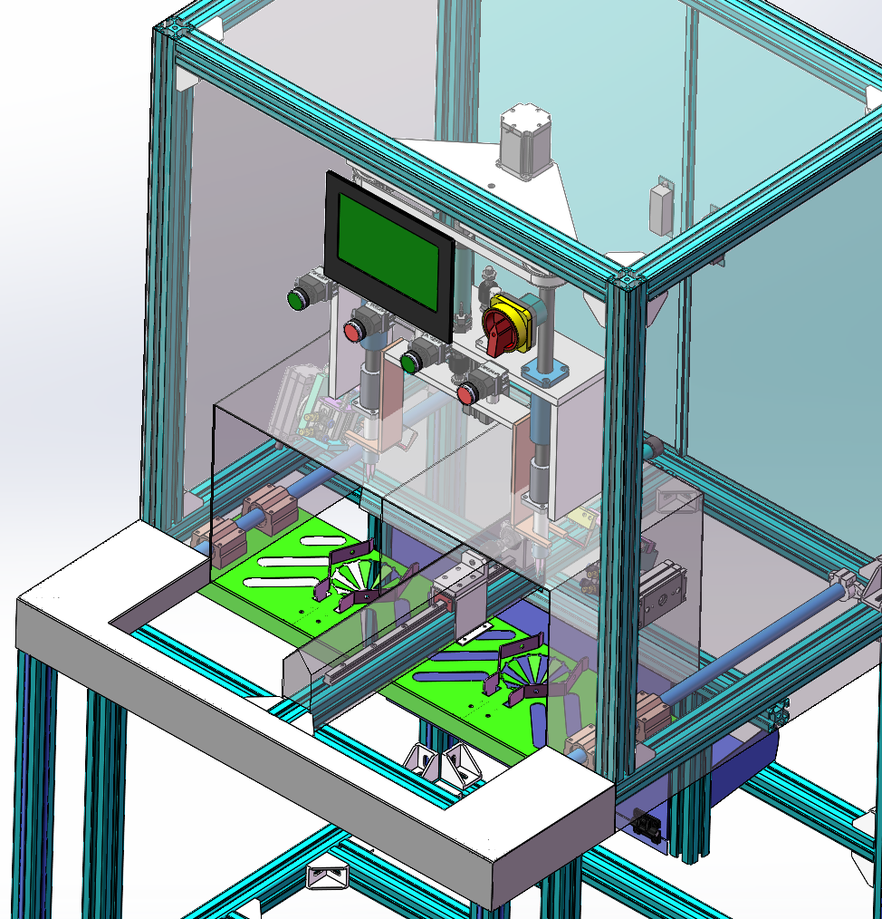 双工位水果削皮机SW三维