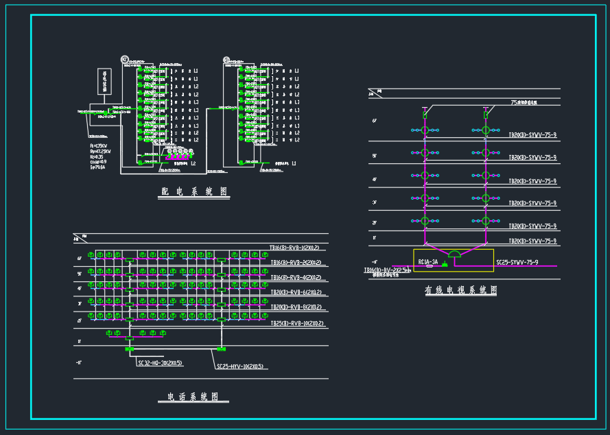 某地电站电气图