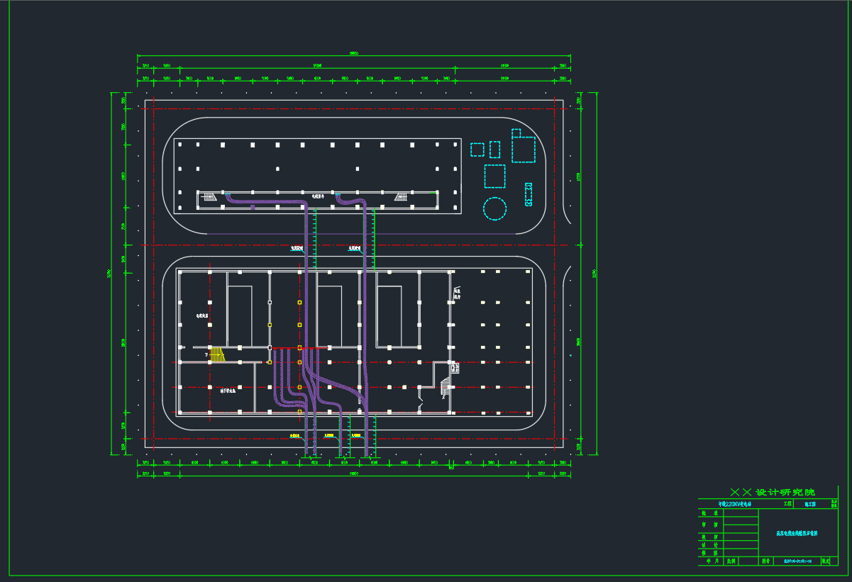 220KV变电站电缆敷设全套图纸