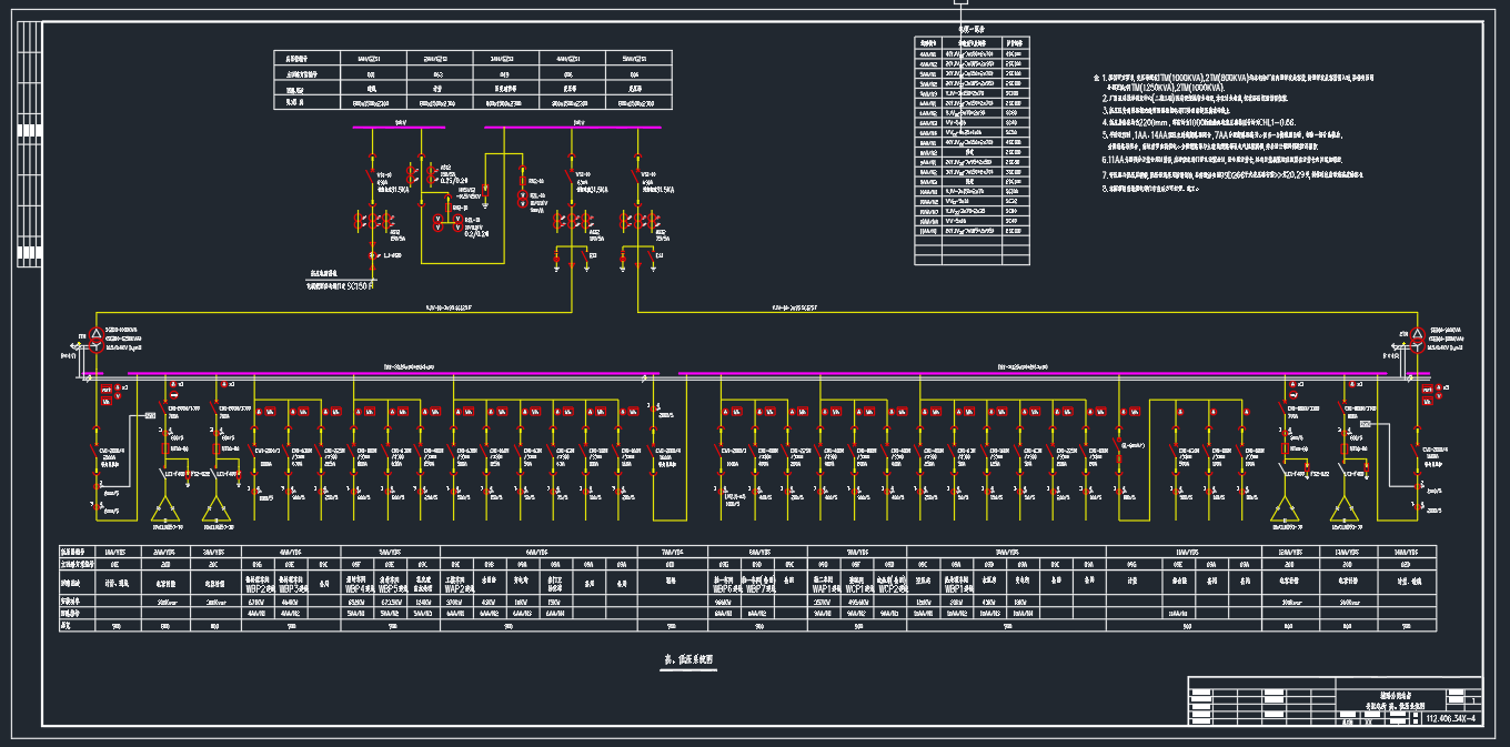 某机械工厂变电所全套图 CAD图纸