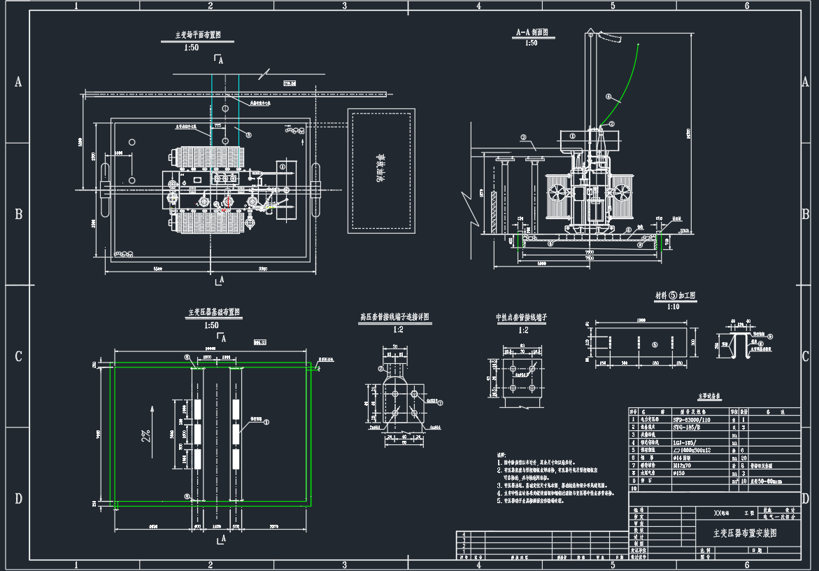 某110kV变电站主接线图