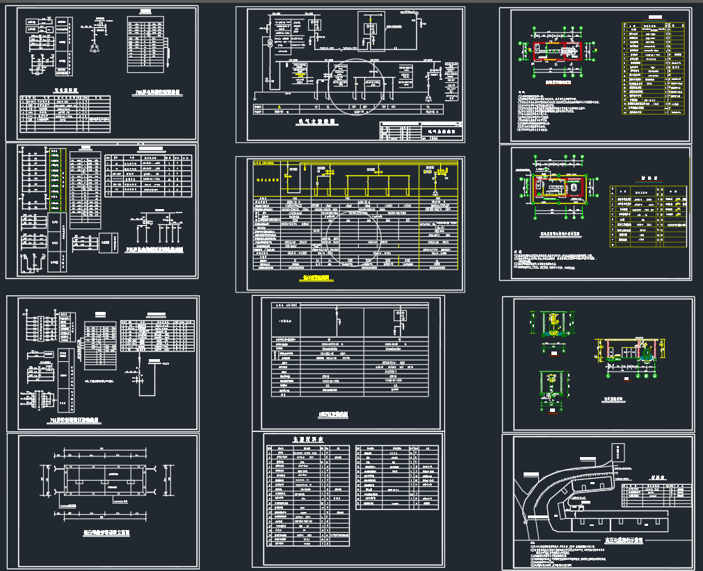 变配电所电气设计 CAD图纸