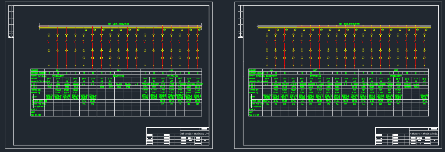 水质净化厂变配电间电气设计图纸