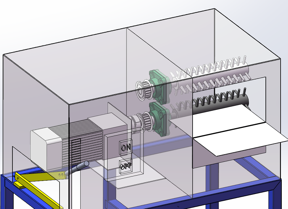 玫瑰去刺机 SolidWorks三维