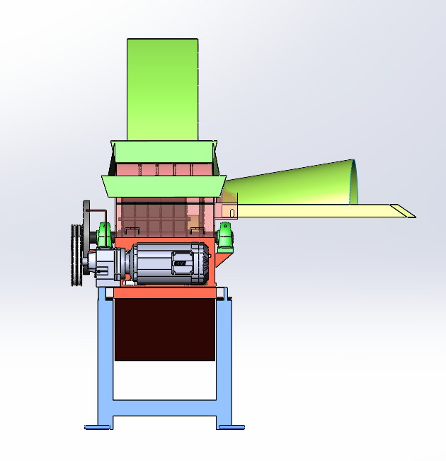 多功能铡草粉碎揉丝机【SolidWorks三维+运动仿真】