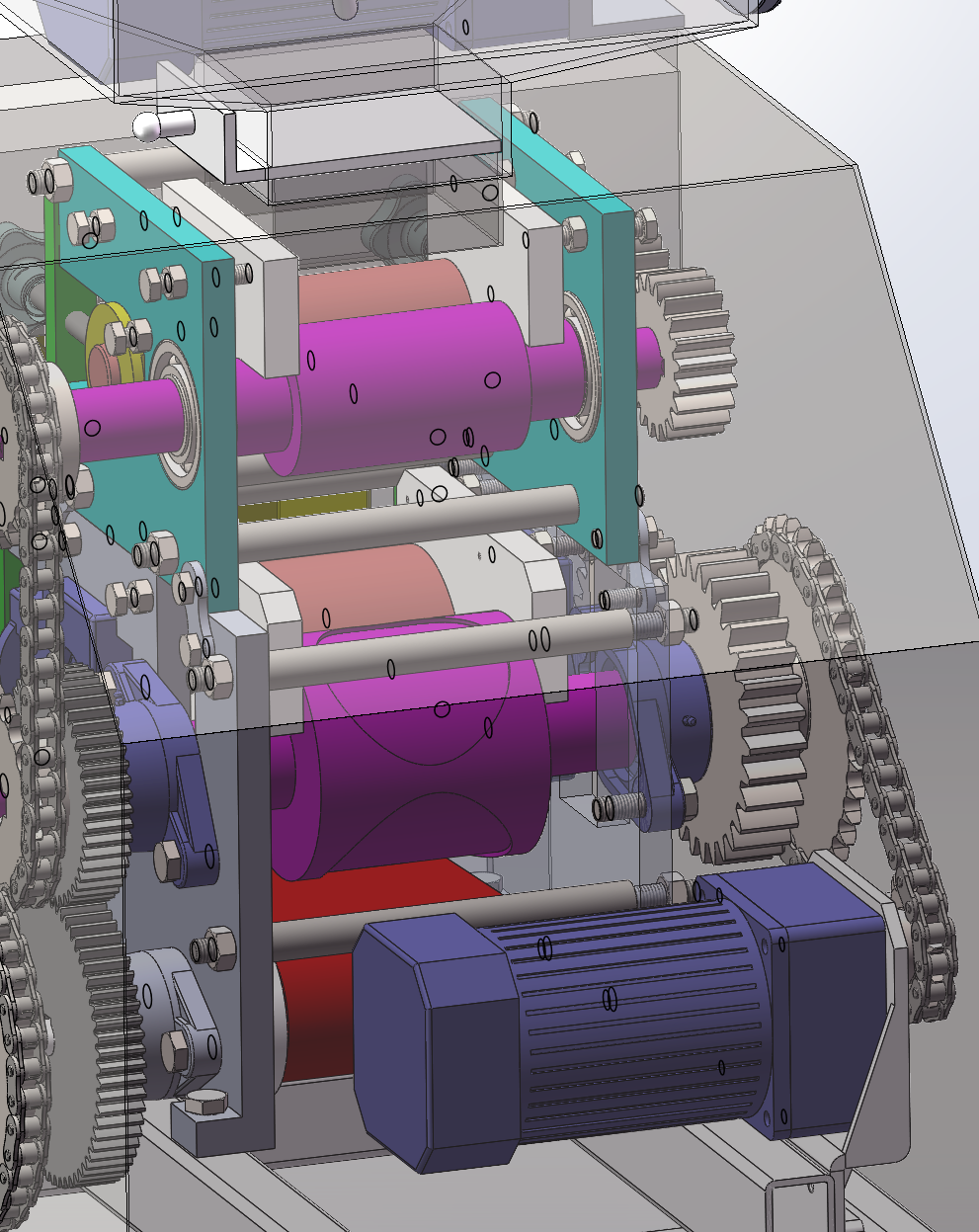 全自动饺子皮机 SolidWorks三维
