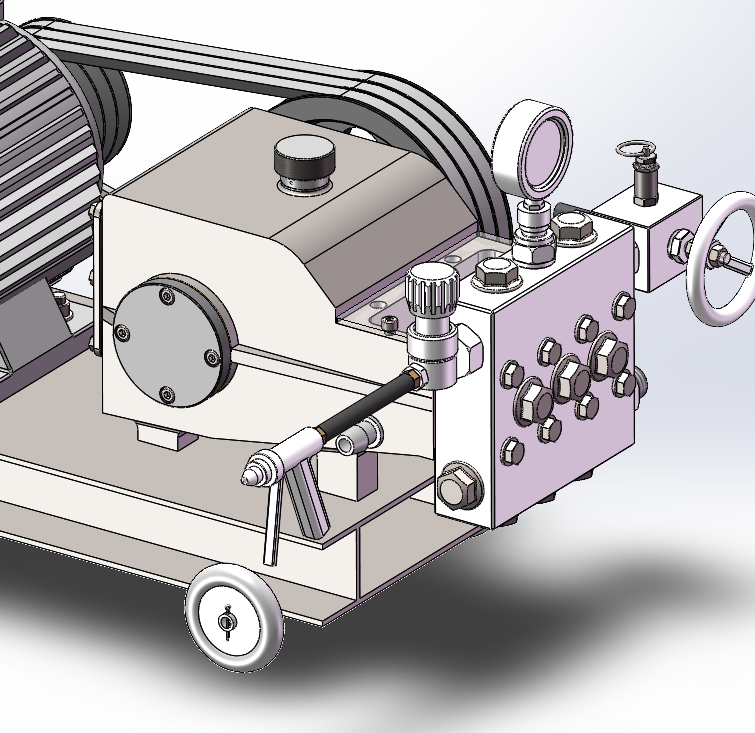 小型工业清洗机 SolidWorks三维