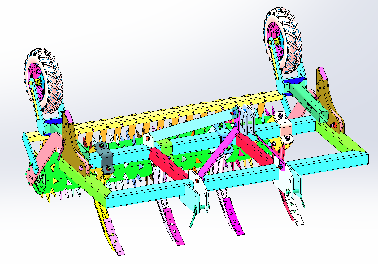 作物斧式犁头SolidWorks三维