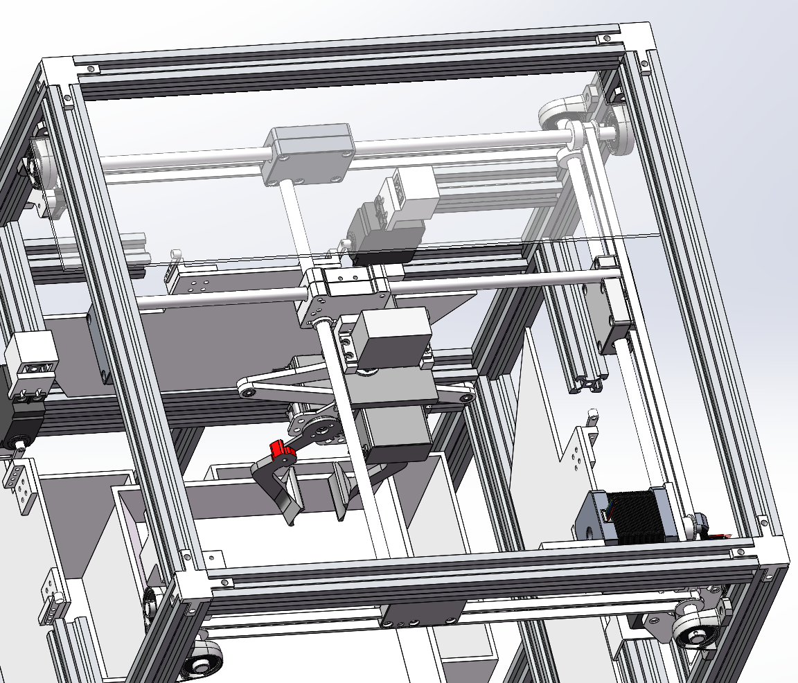智能分类垃圾桶SolidWorks三维