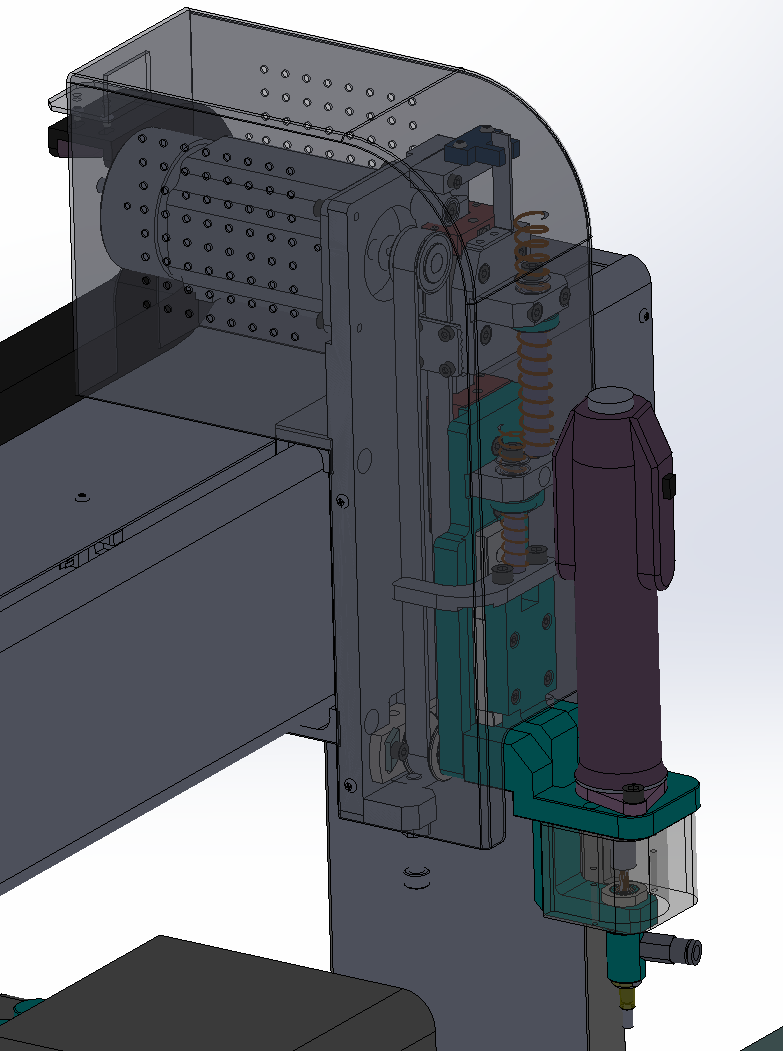 平板电脑双工位桌面式自动锁螺丝SolidWorks三维设计