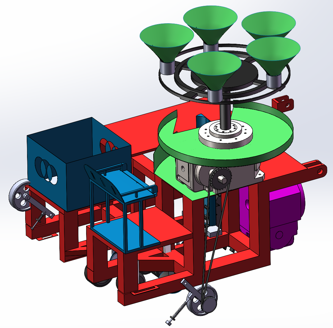 蔬菜栽植机 SolidWorks三维
