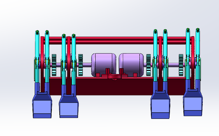螃蟹机器人SolidWorks三维