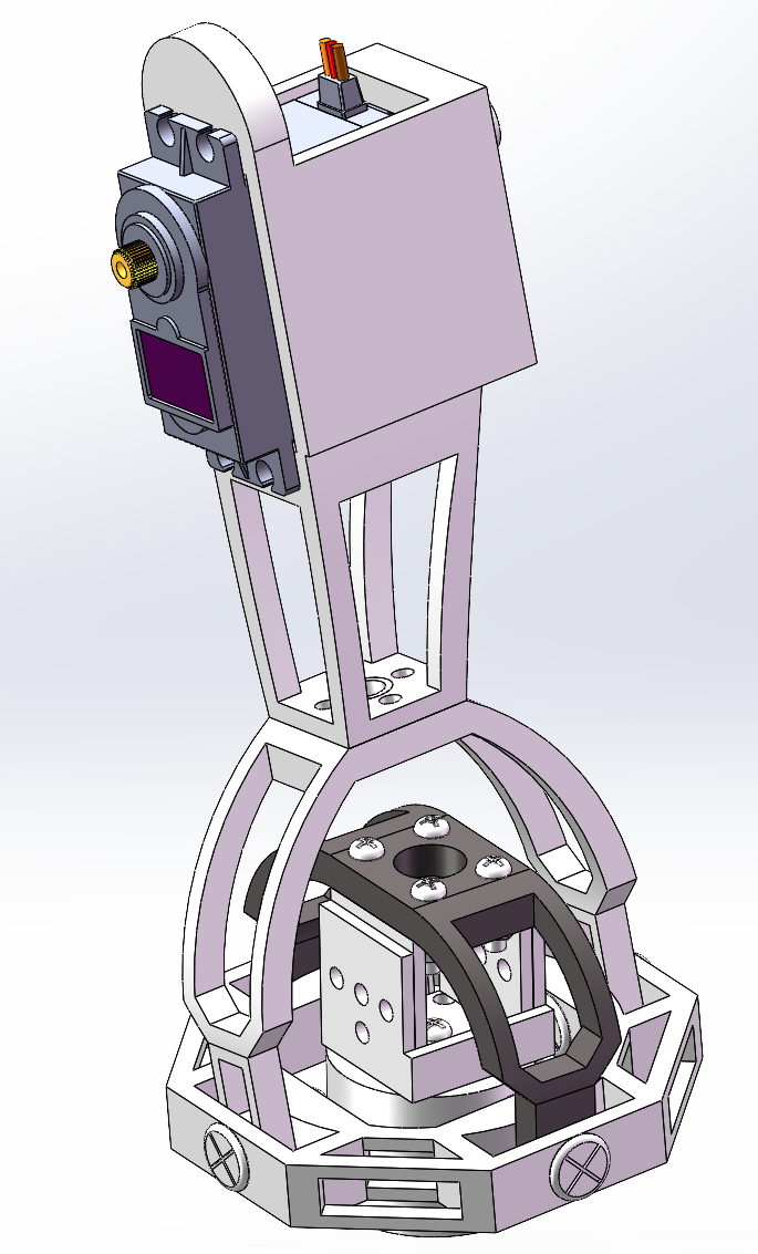 四足爬行机器人SolidWorks三维