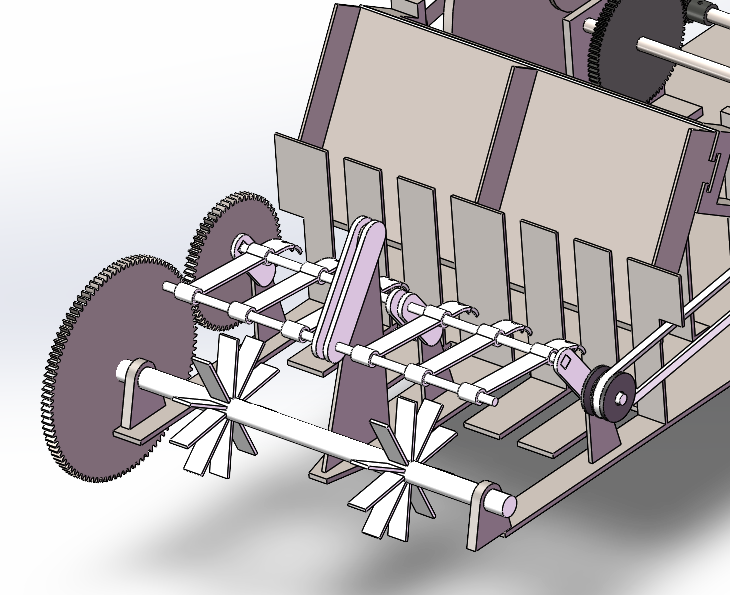 水稻插秧机【SolidWorks三维+ 运动仿真】