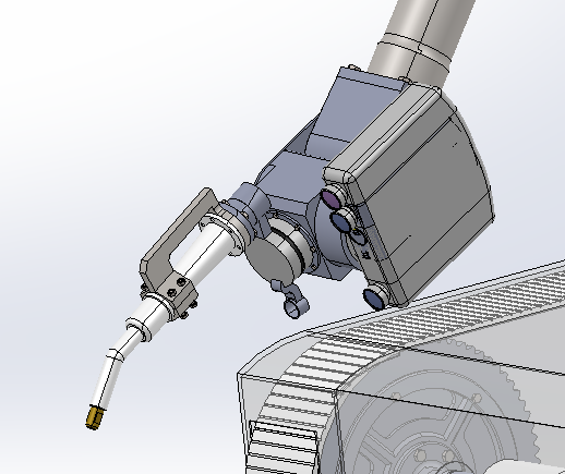 履带移动焊接机器人 SolidWorks三维