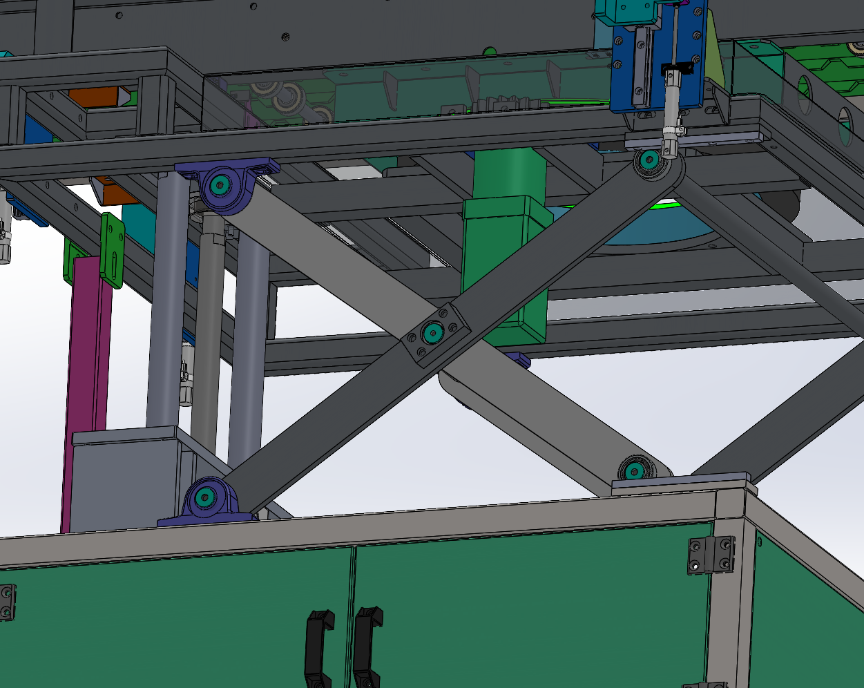 顶升旋转设备SolidWorks三维