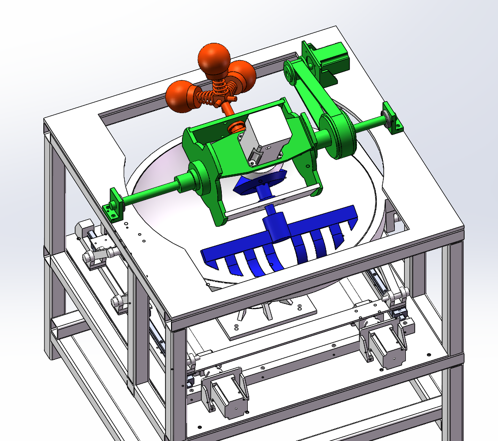 茶叶炒锤机 SolidWorks三维