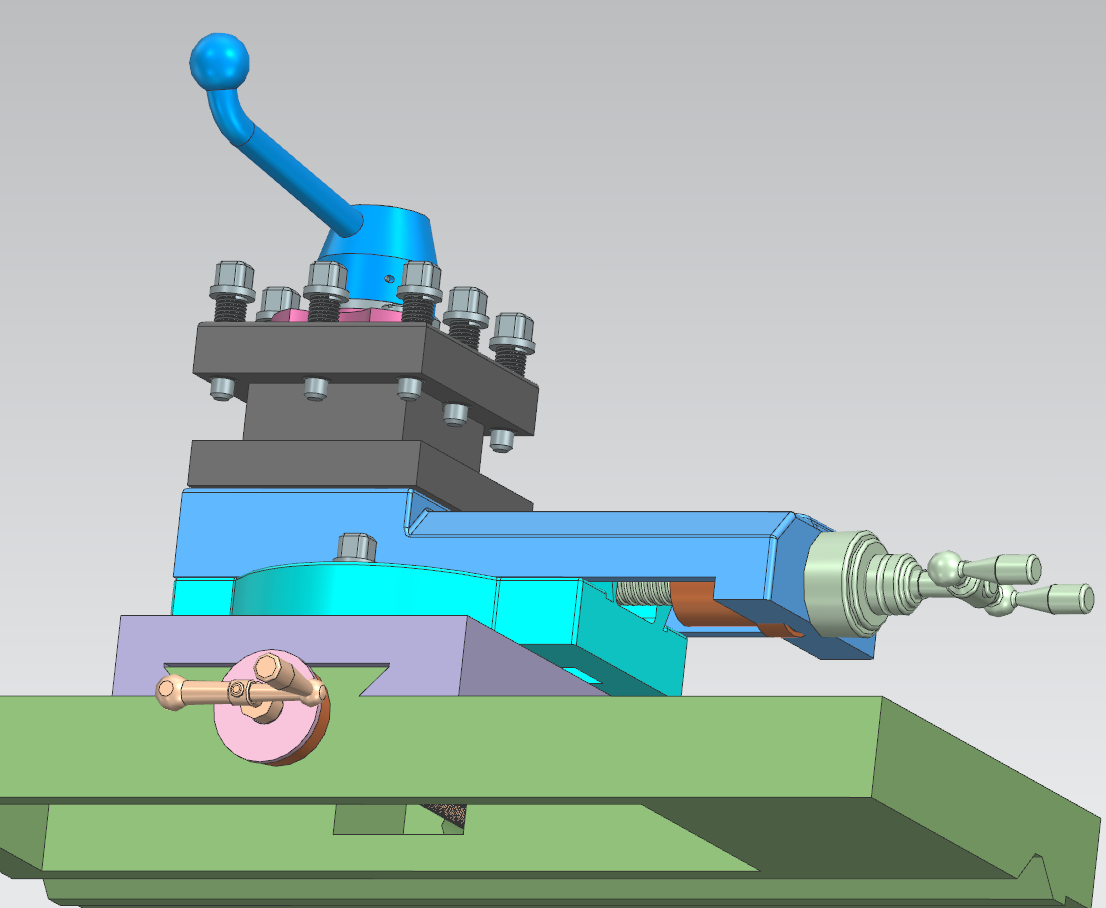 车床刀架 ug三维