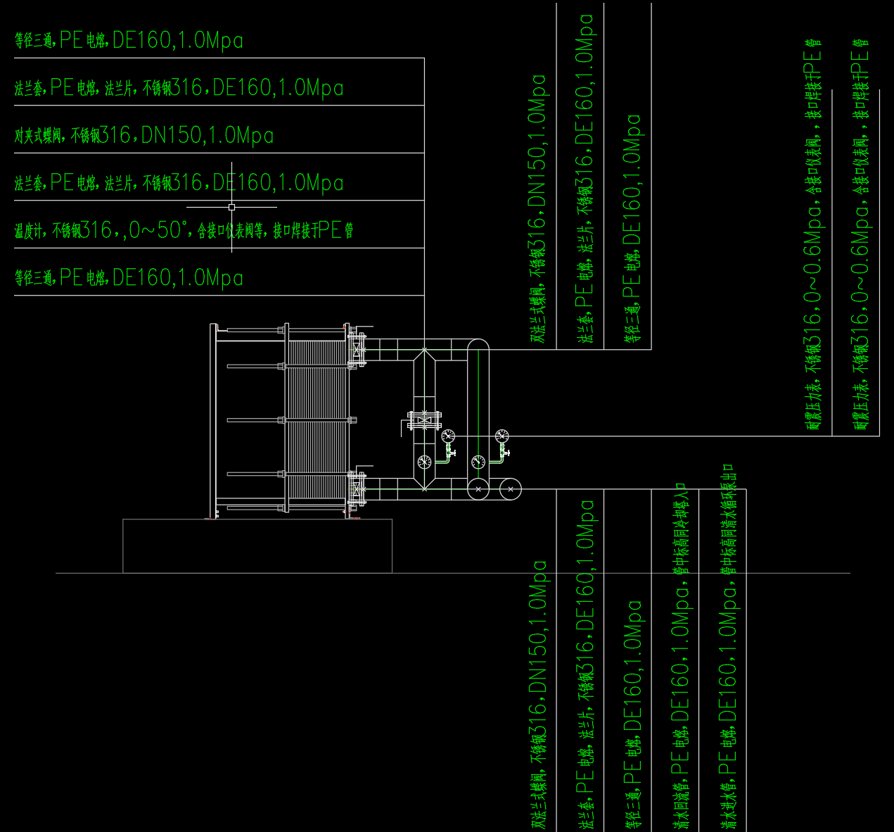 板式换热器图纸