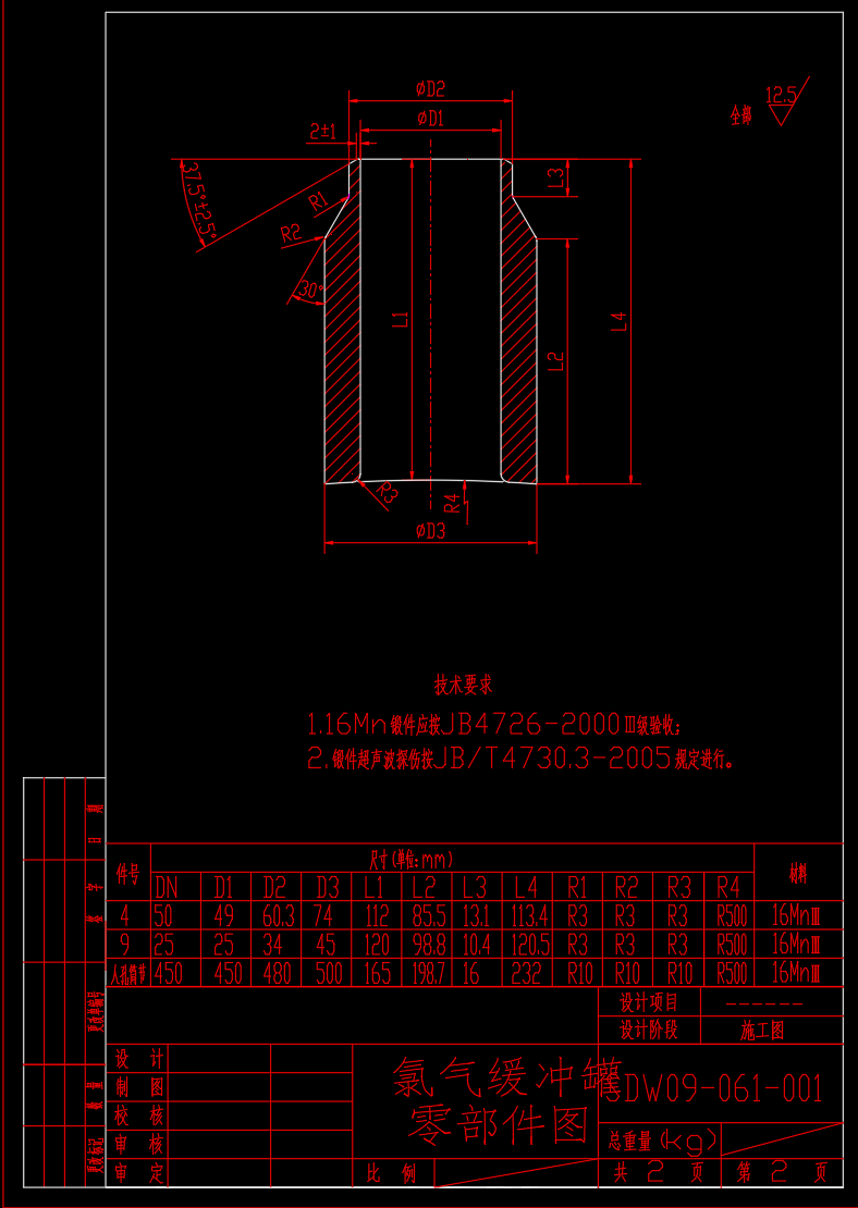 1.83立方米氯气缓冲灌