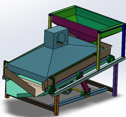 粮食振动筛SW三维
