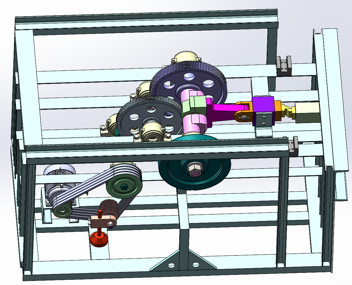 卧式钢筋切断机SW三维