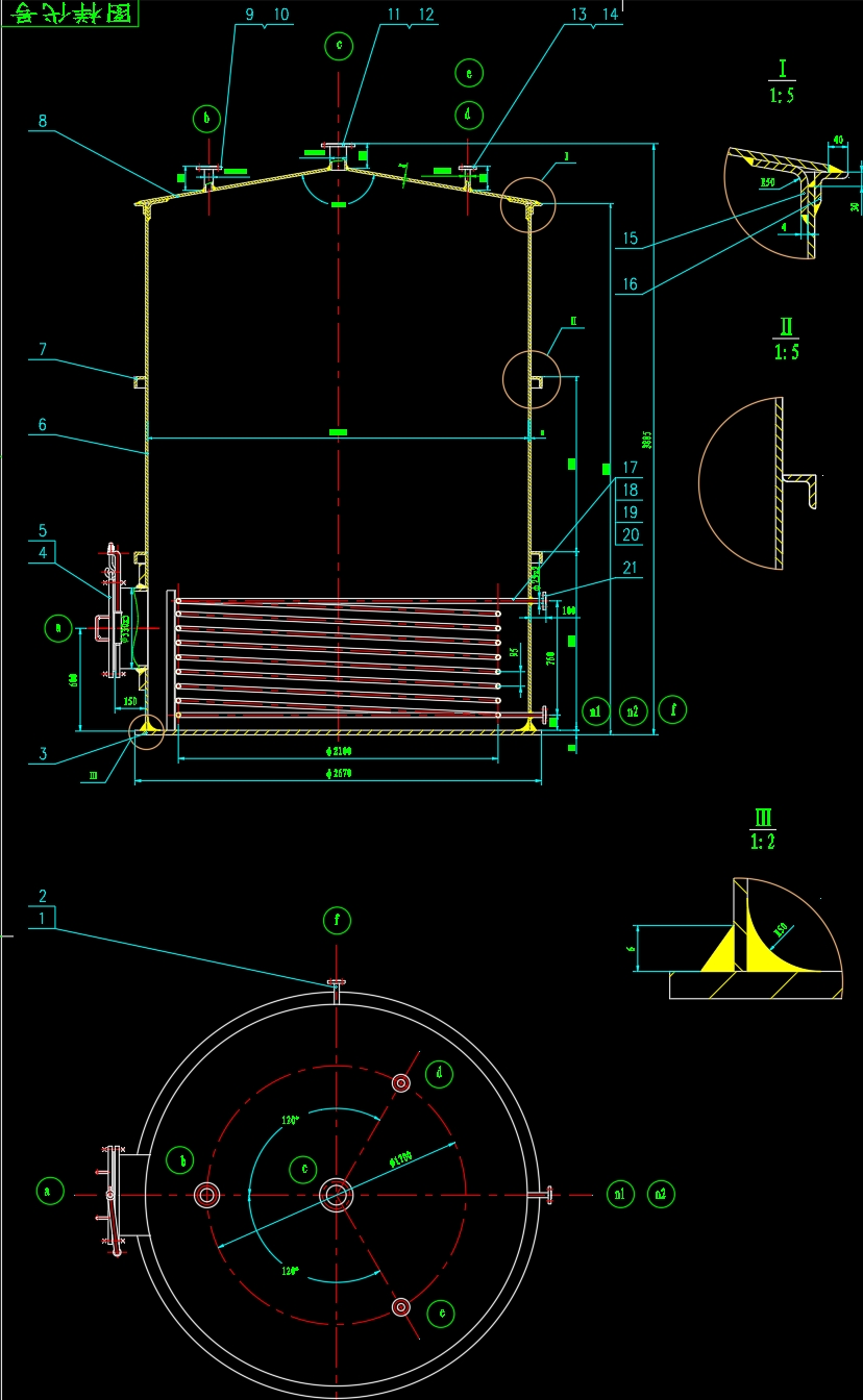 立式储罐图纸φ2500×4