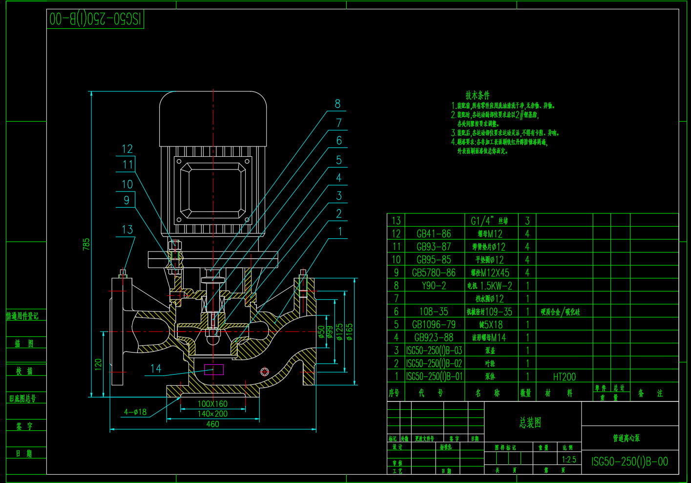 ISG50-250(I) 管道泵