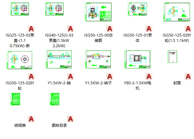 ISG50-125-1.5kW 管道泵