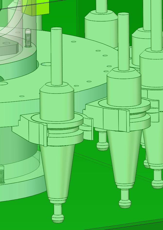 斗笠式刀库换刀刀盘 SolidWorks三维