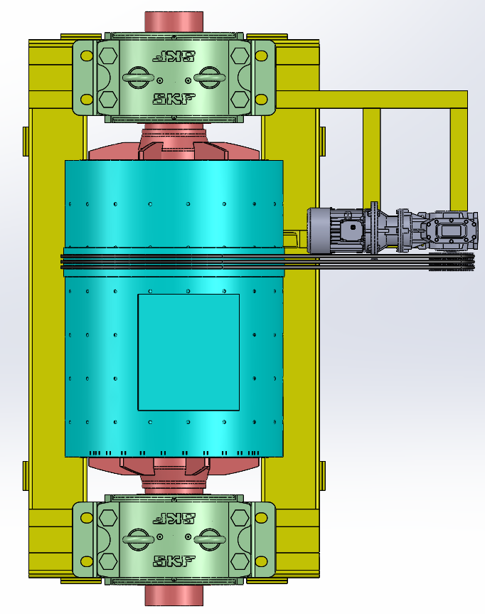 球磨机 SolidWorks三维