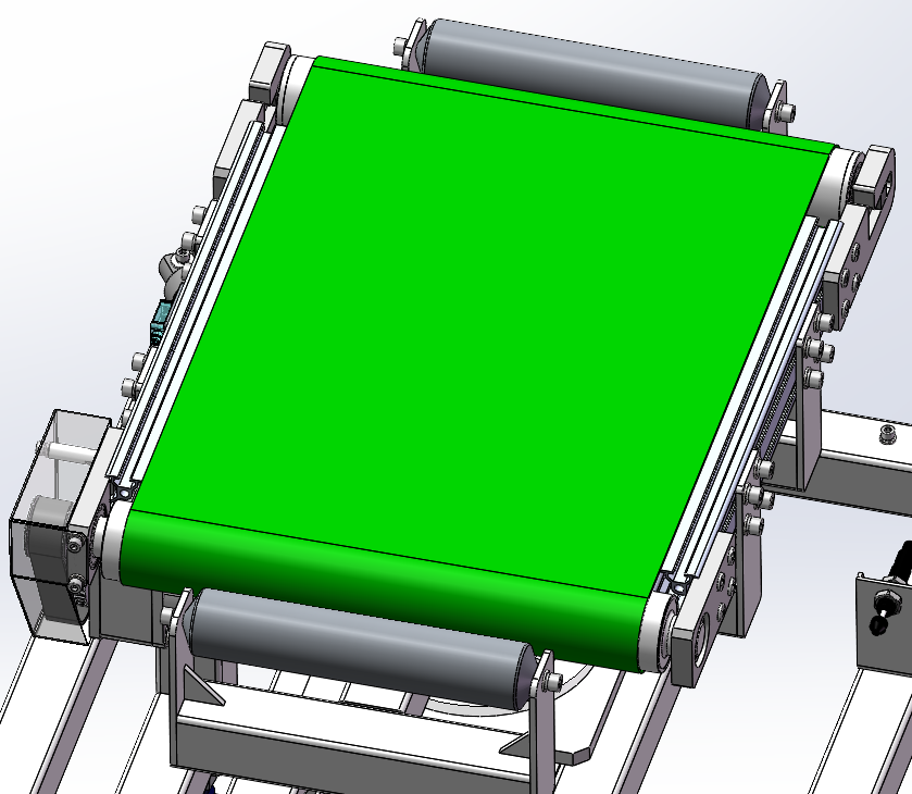 90度旋转输送机 SolidWorks三维