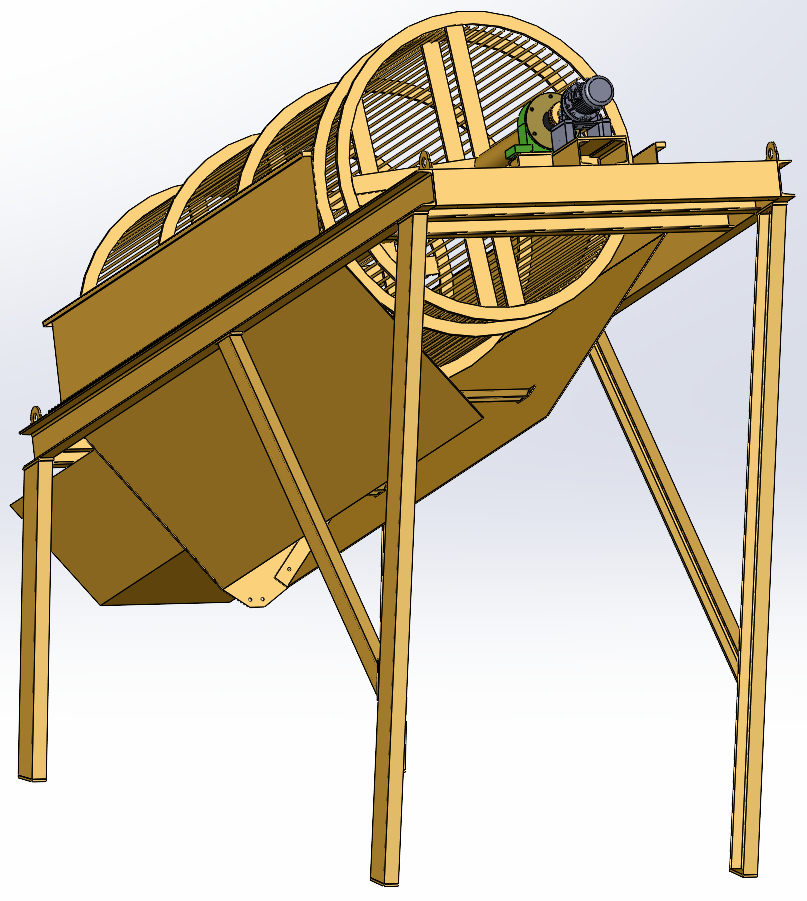 YGS50滚筒筛 SolidWorks三维