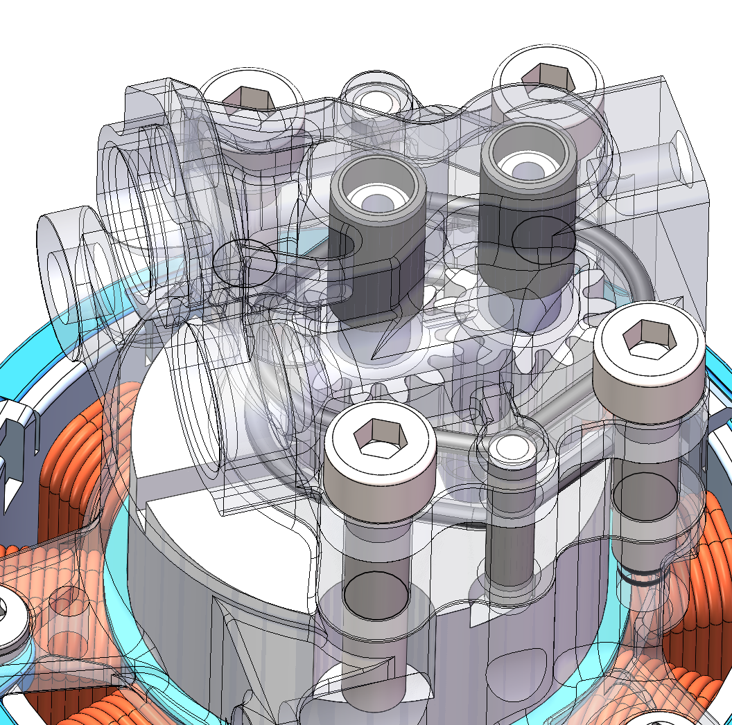 微型齿轮泵 SolidWorks三维