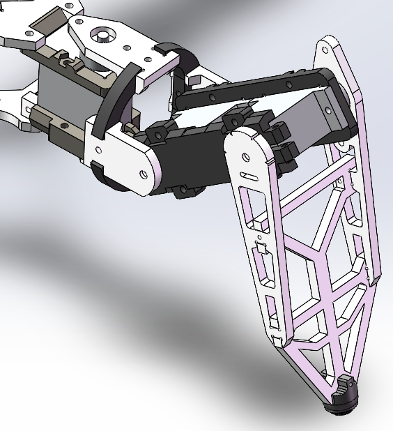 六足蜘蛛爬行机器人 SolidWorks三维