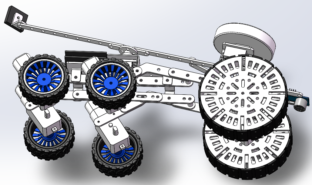 6轮智能小车 SolidWorks三维