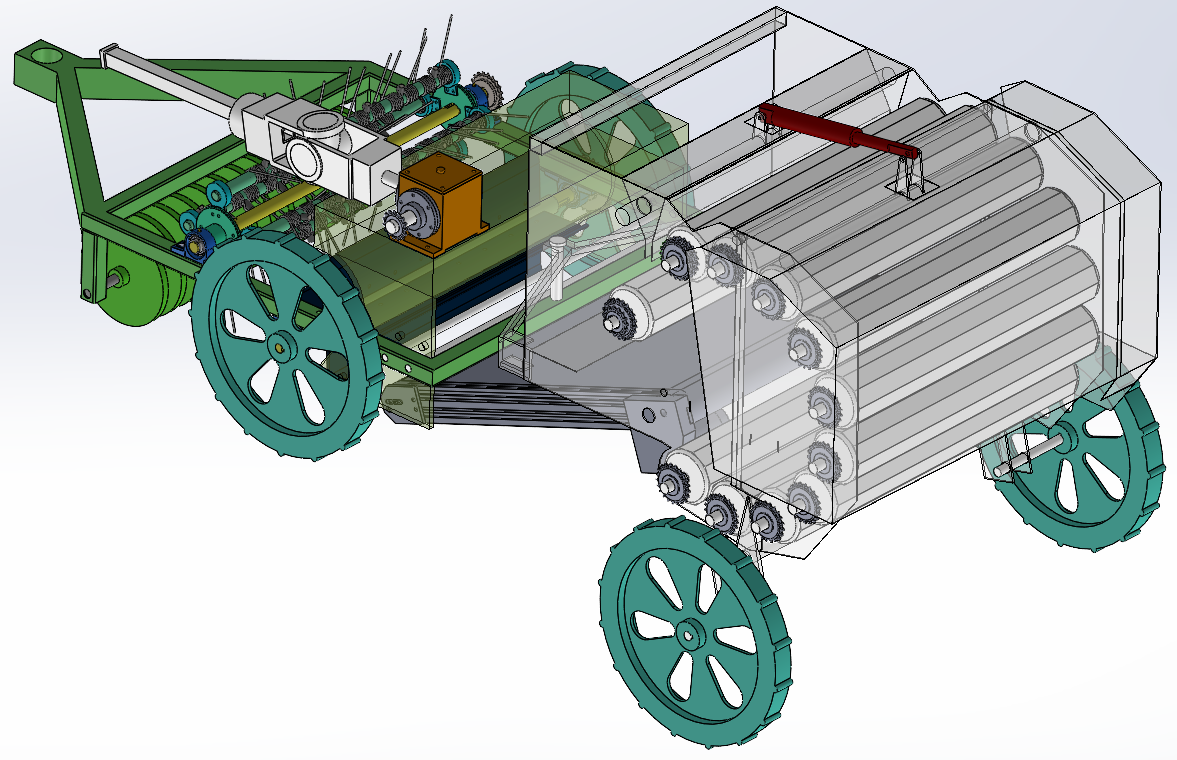 残膜回收与打捆机械SolidWorks设计