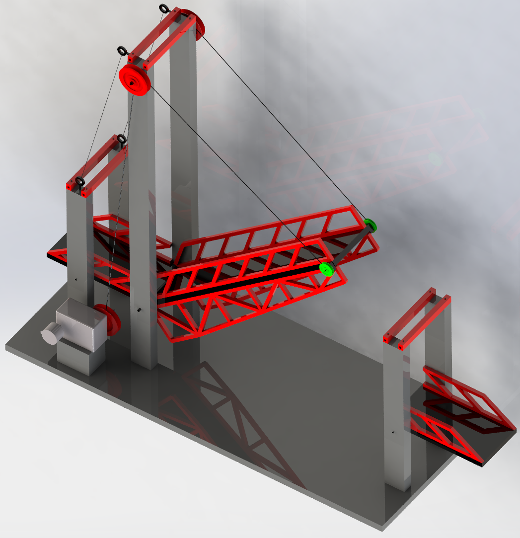 可升降高架桥设计sw三维