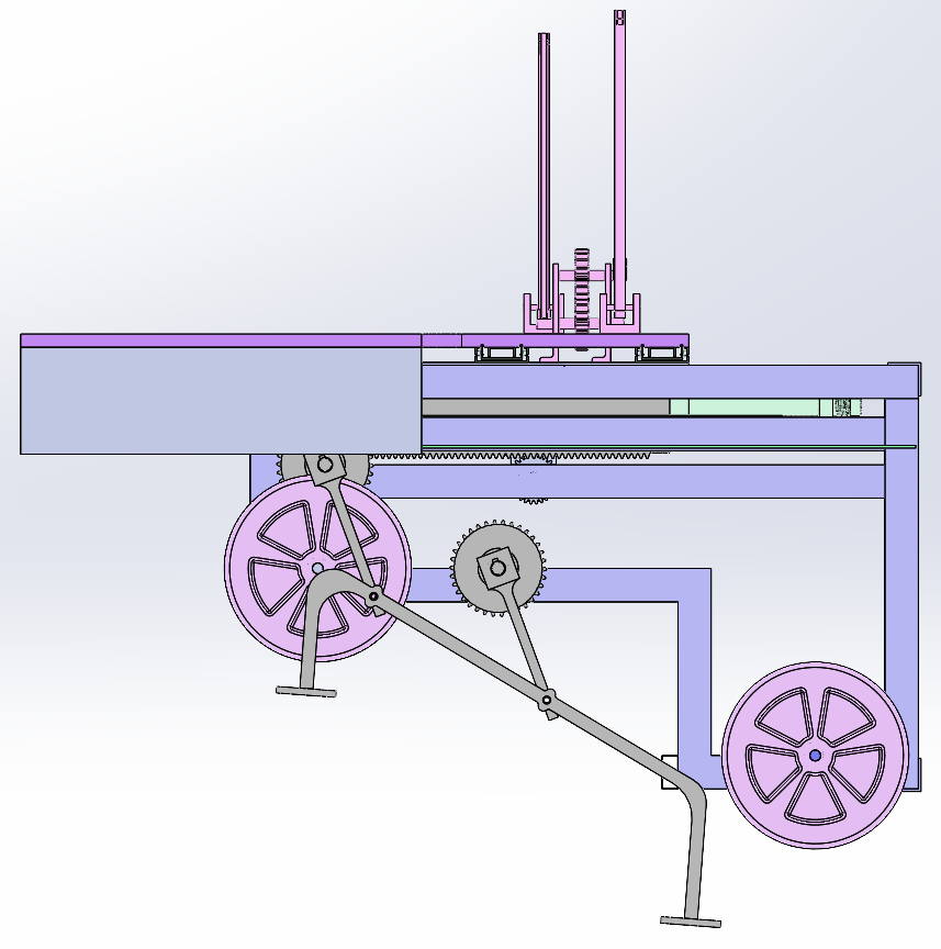 楼梯自动清洗机器人SolidWorks设计