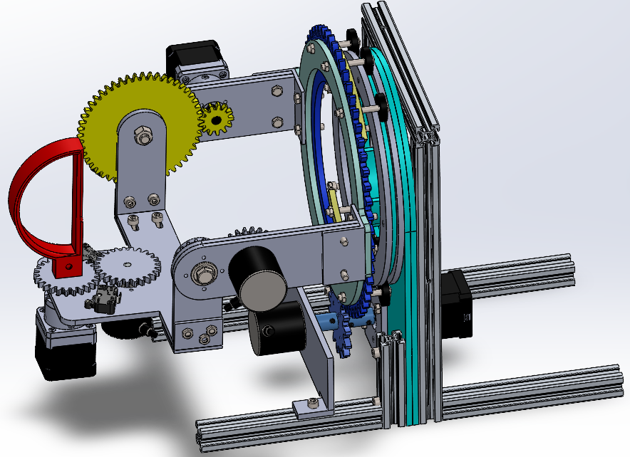 翻转调节机器人SW三维