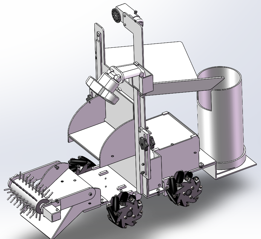 羽毛球捡拾车SolidWorks设计
