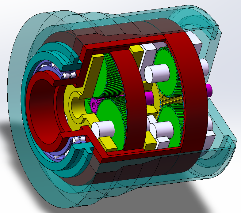 10MW风电齿轮箱-RENK  SW三维