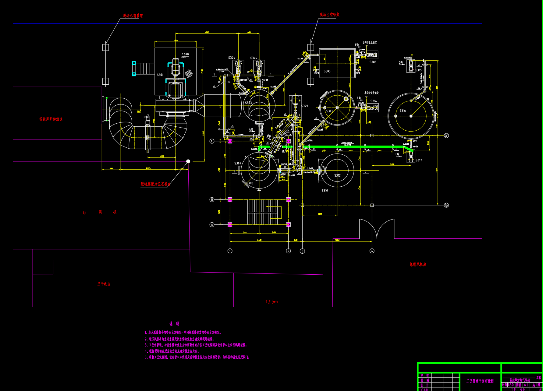 脱硫系统工艺图