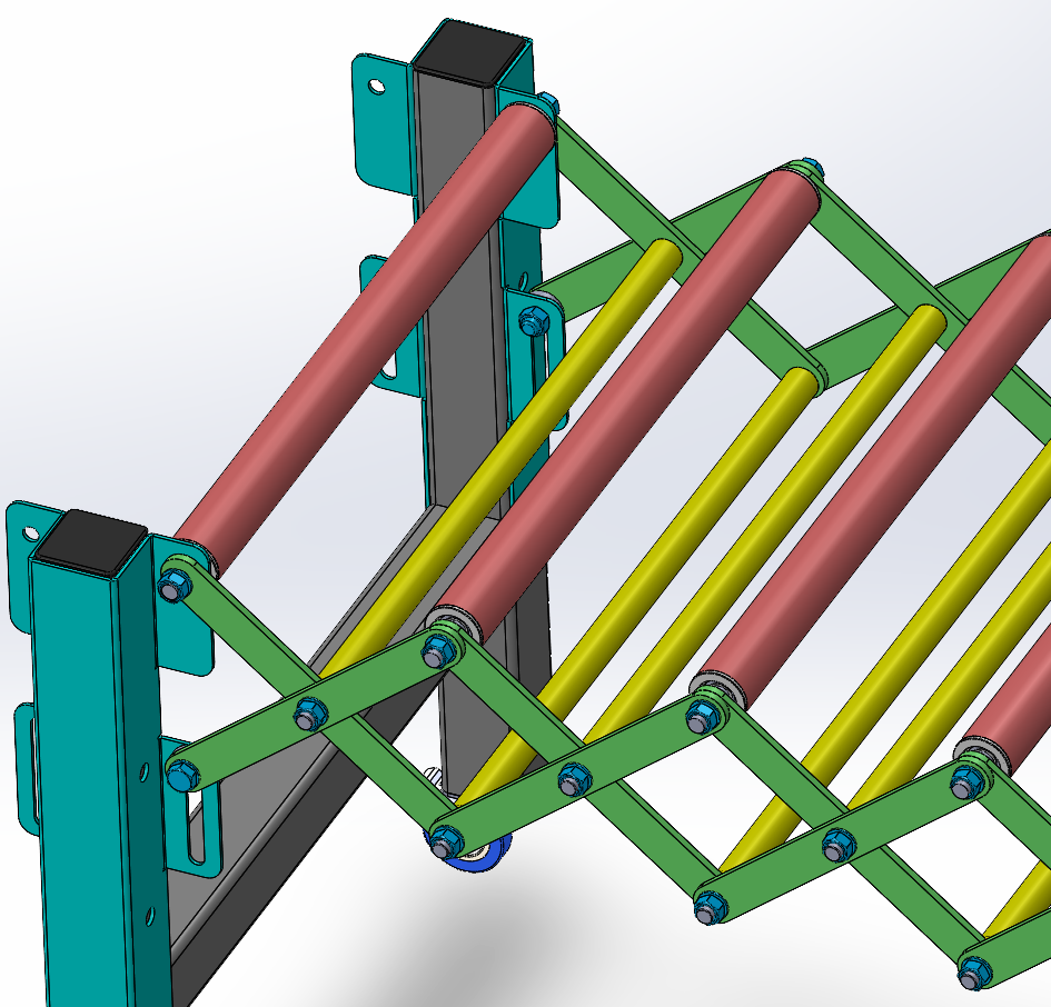 移动式柔性伸缩输送机 SolidWorks