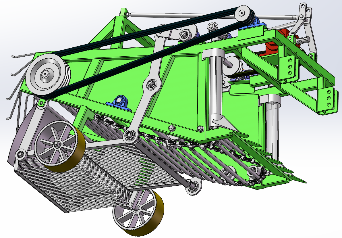 土豆马铃薯收获机 SolidWorks