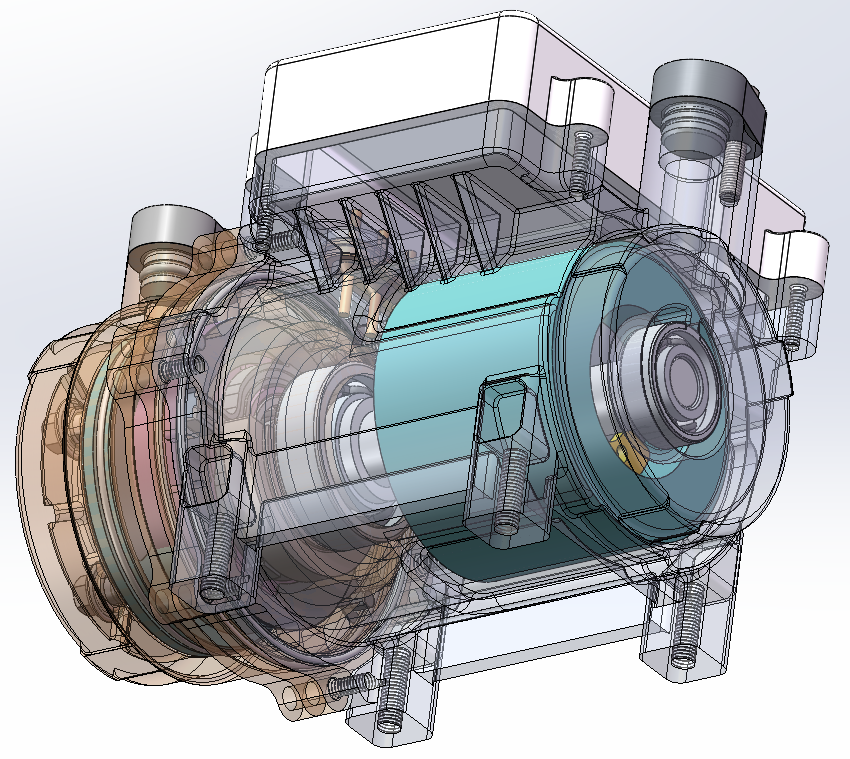 DY20-A31涡旋式电动压缩机 SolidWorks