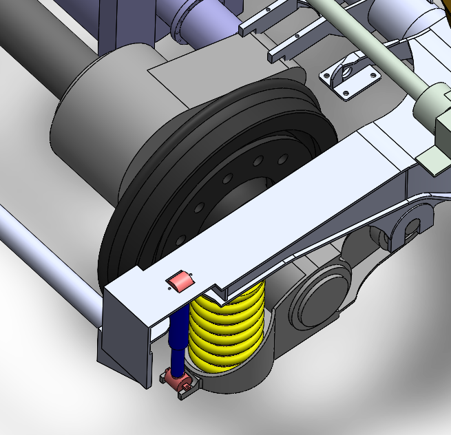 120km速度级B型地铁拖车转向架 SolidWorks